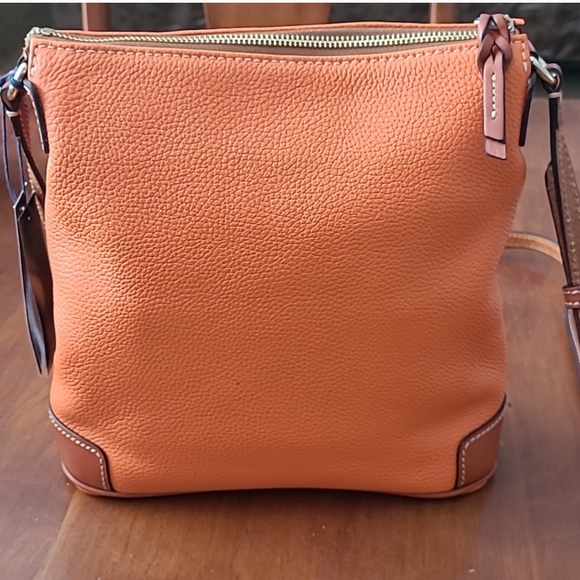 Dooney & Bourke Orange Leather Crossbody Bag - Picture 3 of 10